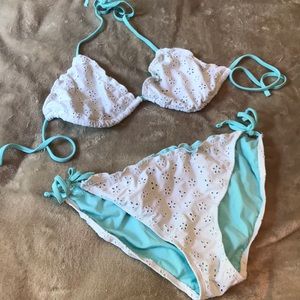 Eyelet Flower Bikini